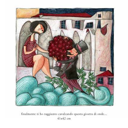 Finalmente ti ho raggiunto cavalvando questa giostra di onde