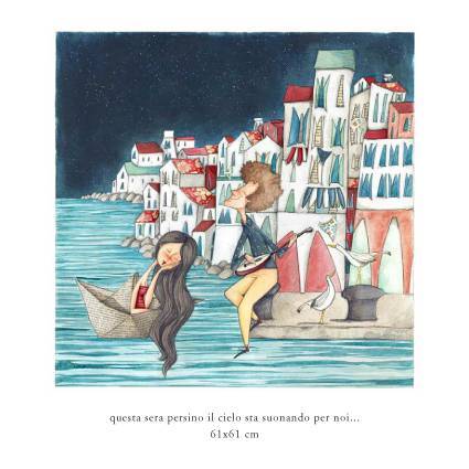 questa sera persino il cielo sta suonando per noi